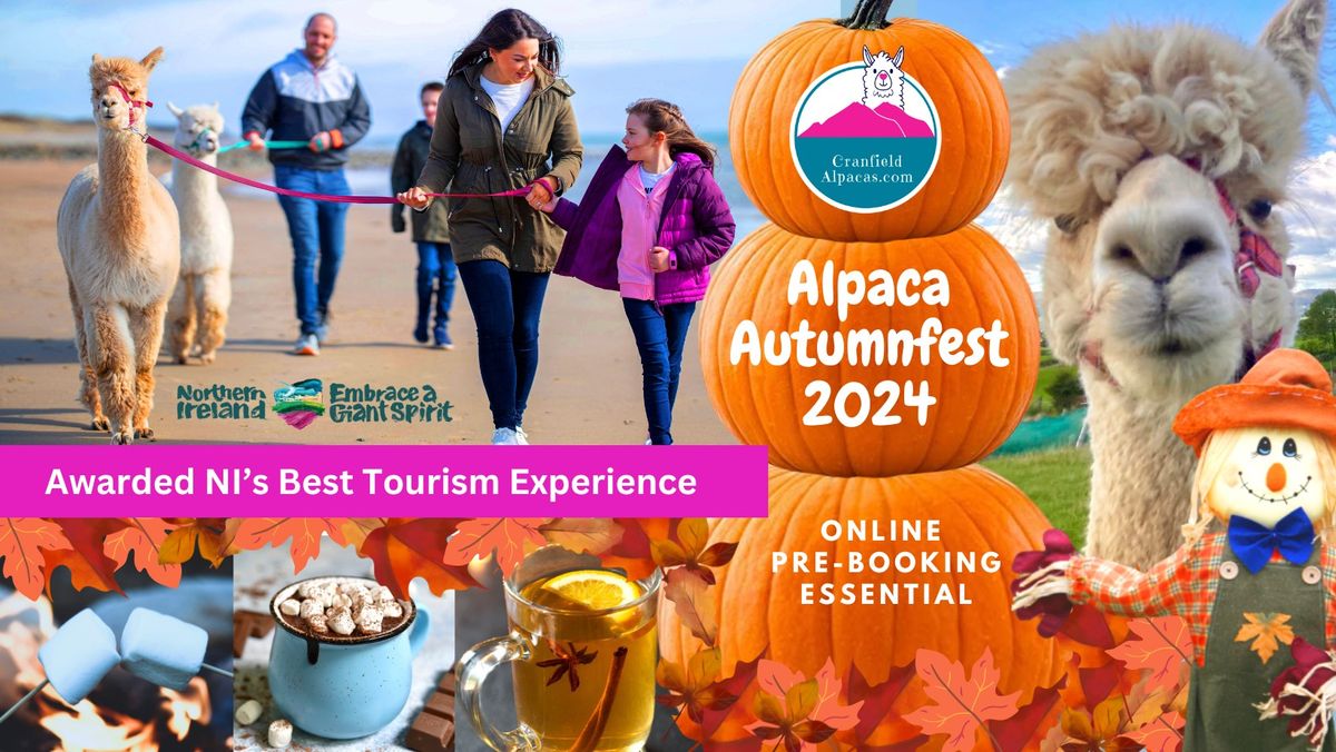 Cranfield Alpacas Autumnfest 2024 - Tickets Launched Online to Book