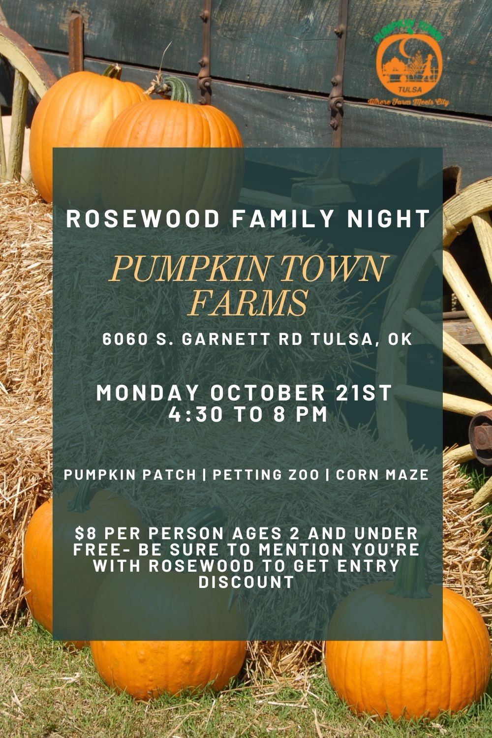 Rosewood Family Night at Pumpkin Town Farms