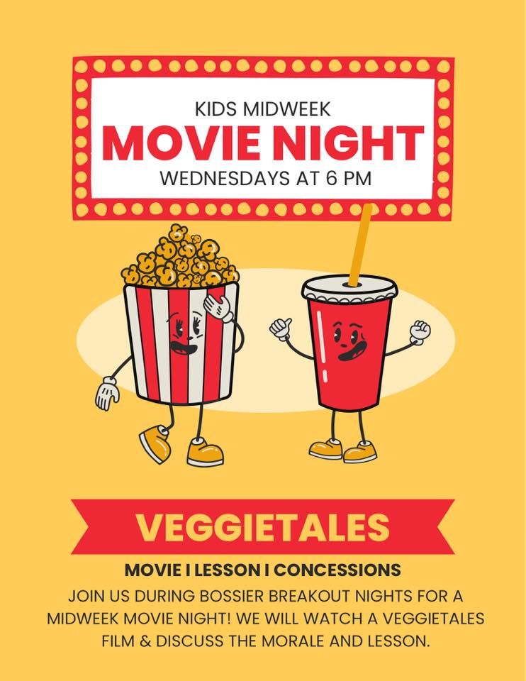 Midweek VeggieTales Movie Nights 201 John Wesley Blvd, Bossier City