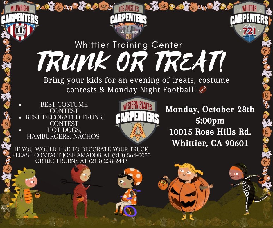 Monday Night Football and Trunk or Treat