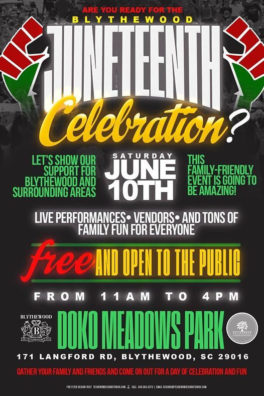 Blythewood Celebration Doko Meadows Park, Elgin, SC June