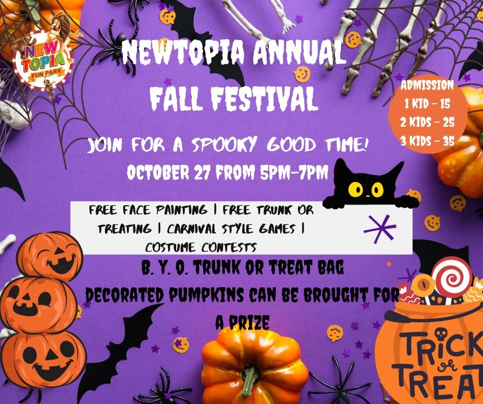 Fall Festival 2023 Newtopia Fun Park, Montgomery, AL October 27, 2023