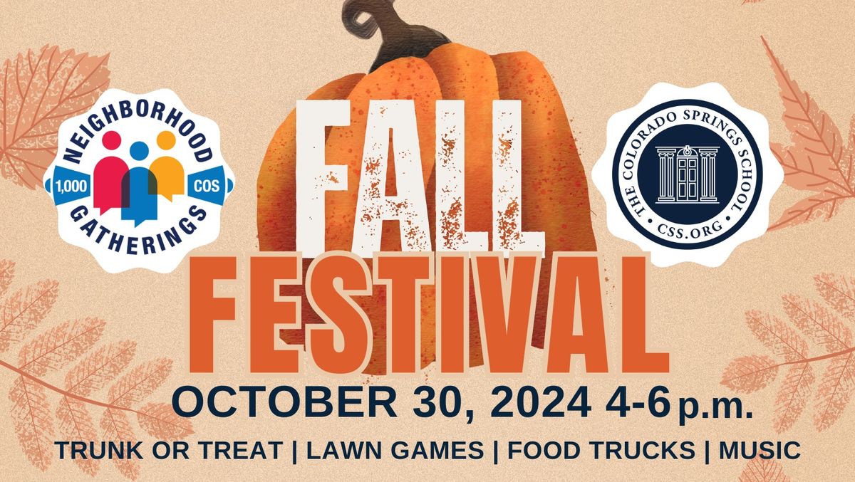 Fall Festival at The Colorado Springs School (OPEN THE PUBLIC)