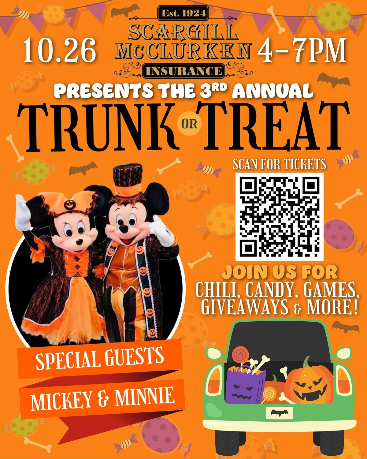 3rd Annual Trunk or Treat