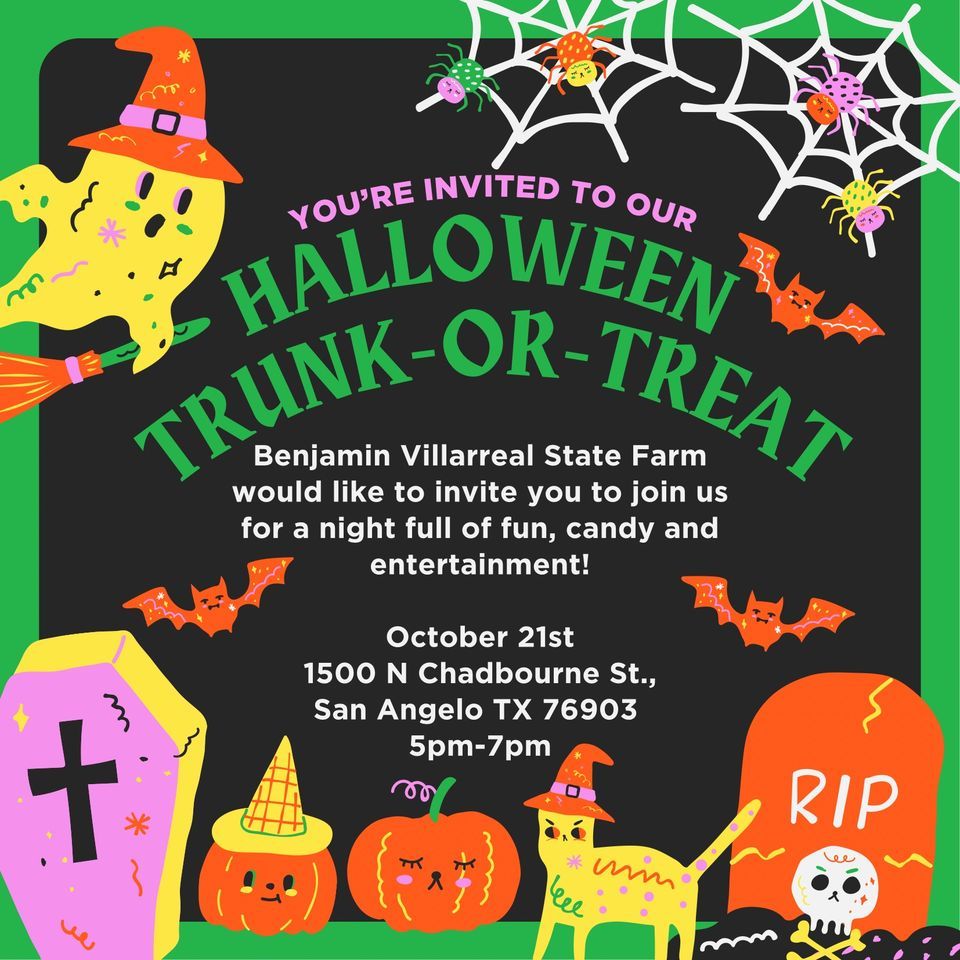 2023 TrunkorTreat Benjamin Villarreal State Farm Agent, San