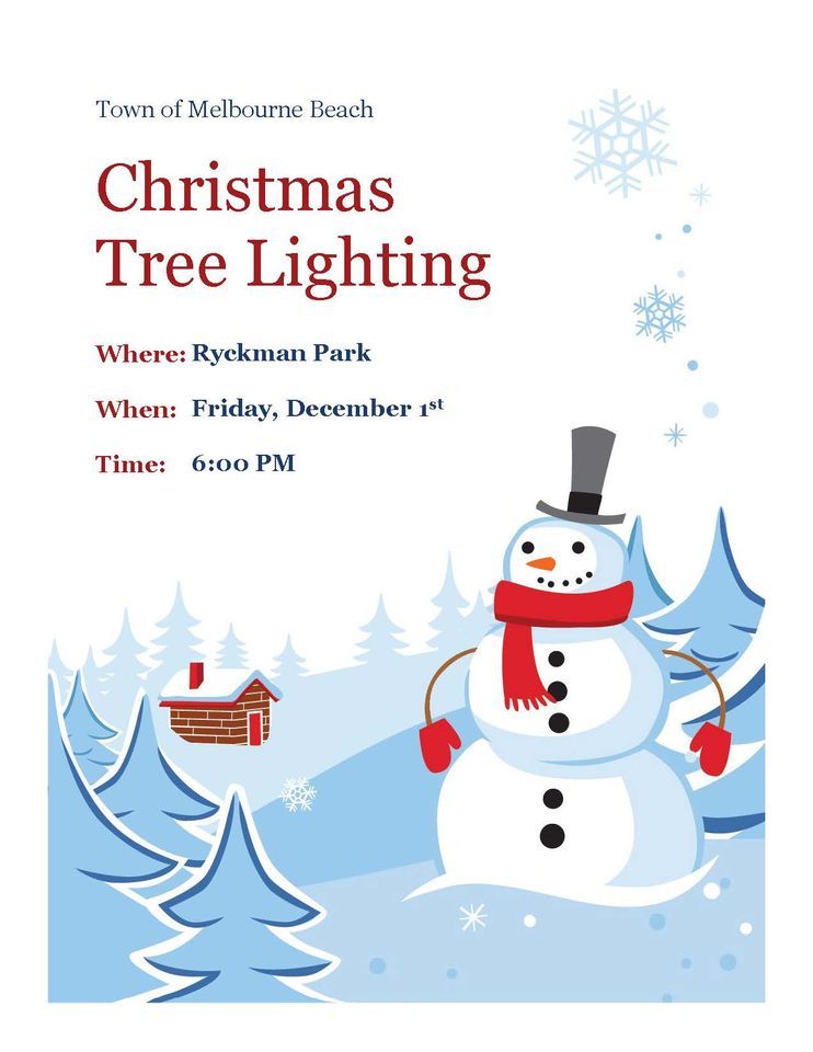 Christmas Tree Lighting Ryckman Park, Malabar, FL December 1, 2023