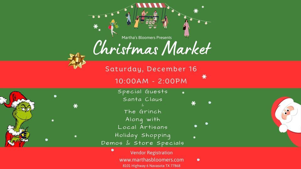 Christmas Artisan Market Martha's Bloomers, Navasota, TX December