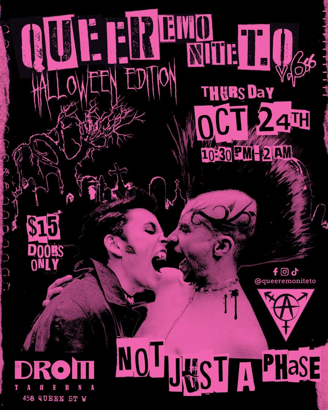 Queer Emo Nite TO V.6 - HALLOWEEN EDITION @ Drom Taberna