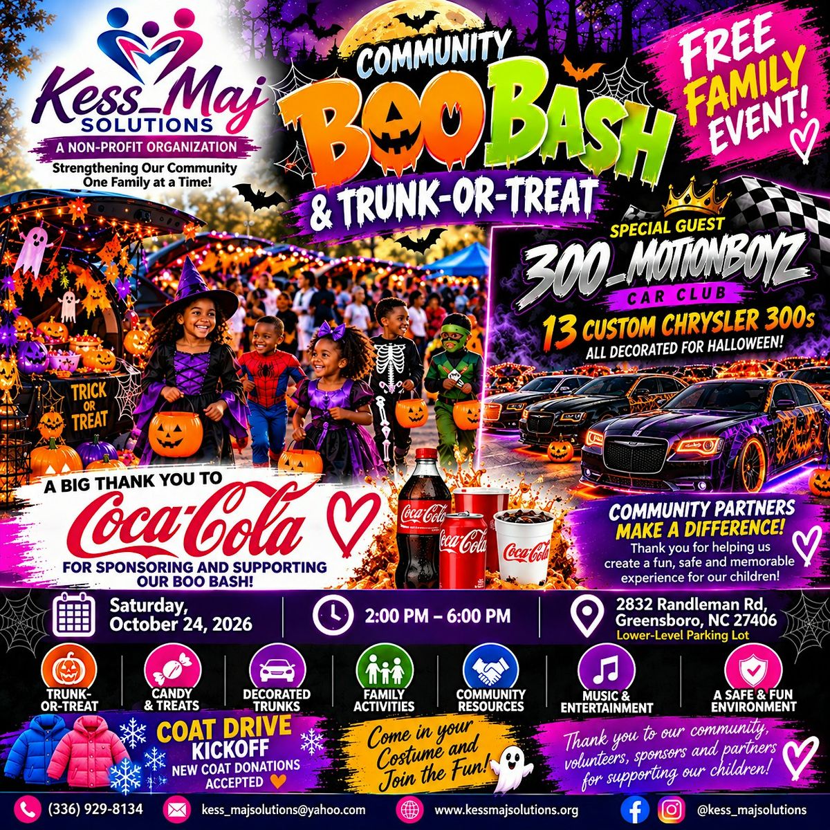 Boo Bash Trunk-or-Treat in Greensboro, Sat Oct 24 | Hunt Halloween