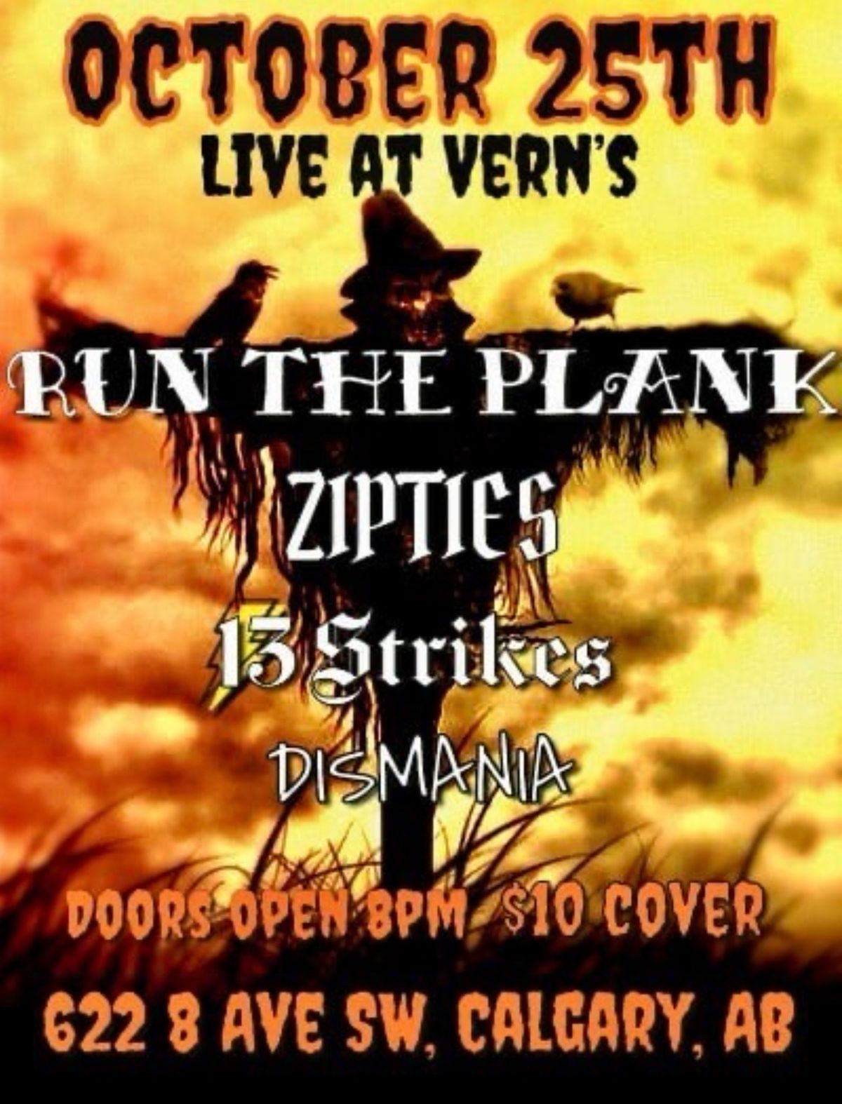 October 25th LIVE AT VERN\u2019S!!! \ud83e\udd87 