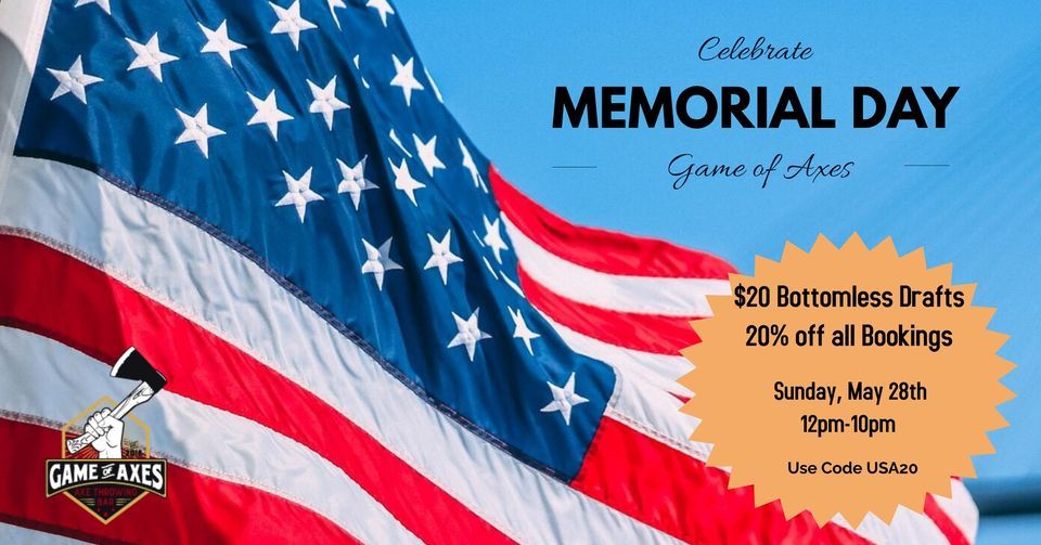 Memorial Day Celebration Game of Axes Boca Raton May 28, 2023
