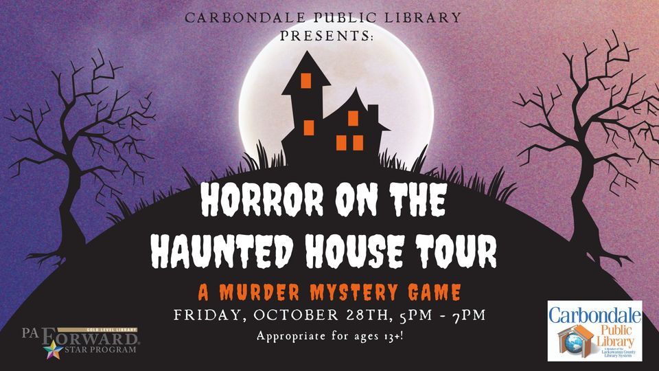 Horror on the Haunted House Tour Carbondale Public Library October