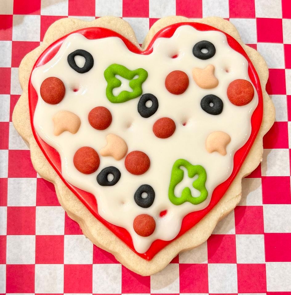 Valentine PIZZA COOKIE Making Demonstration Pizza Katerina, Oshtemo