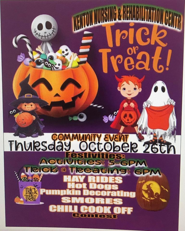 Trick-or-Treat | Kenton Nursing and Rehab Center, LLC | October 26, 2023