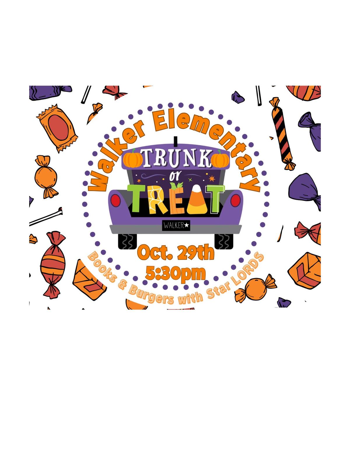 Trunk or Treat and Books & Burgers