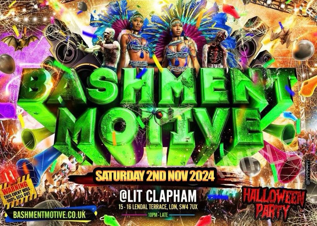 Halloween Saturday 2nd November Bashment