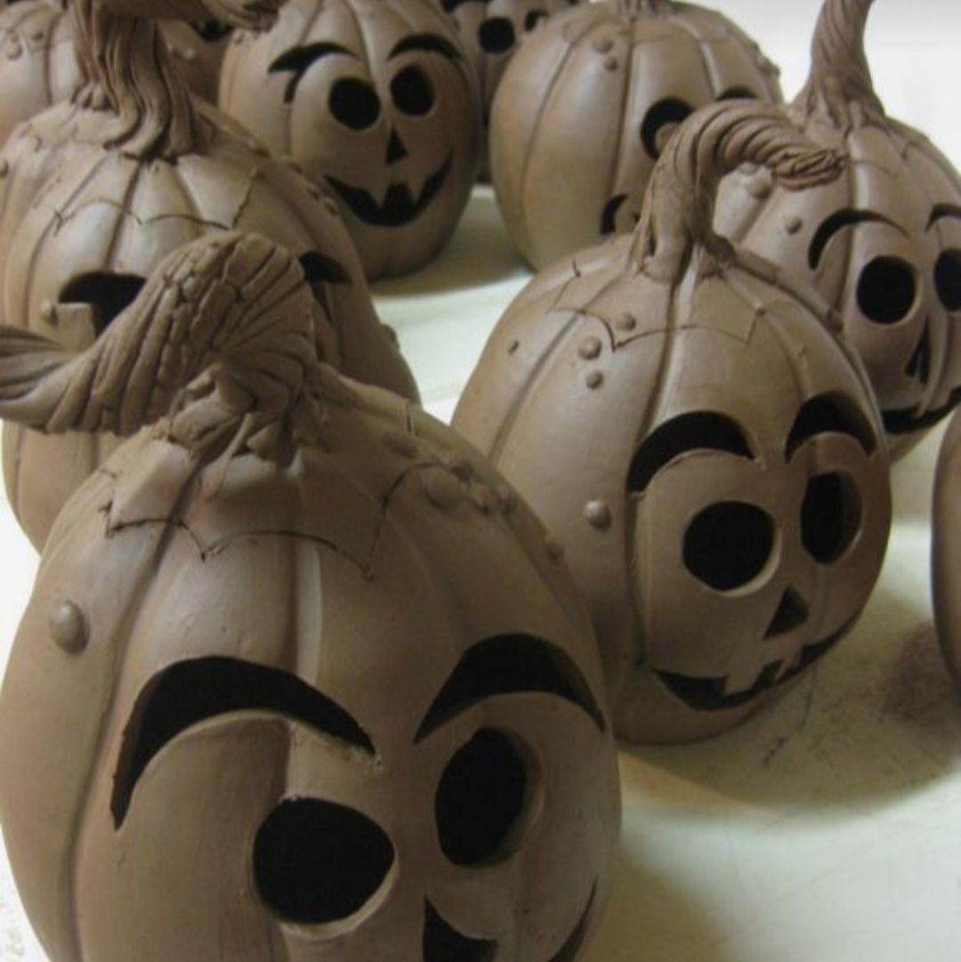 October Come clay with me - Halloween Edition - Ghosts and pumpkins