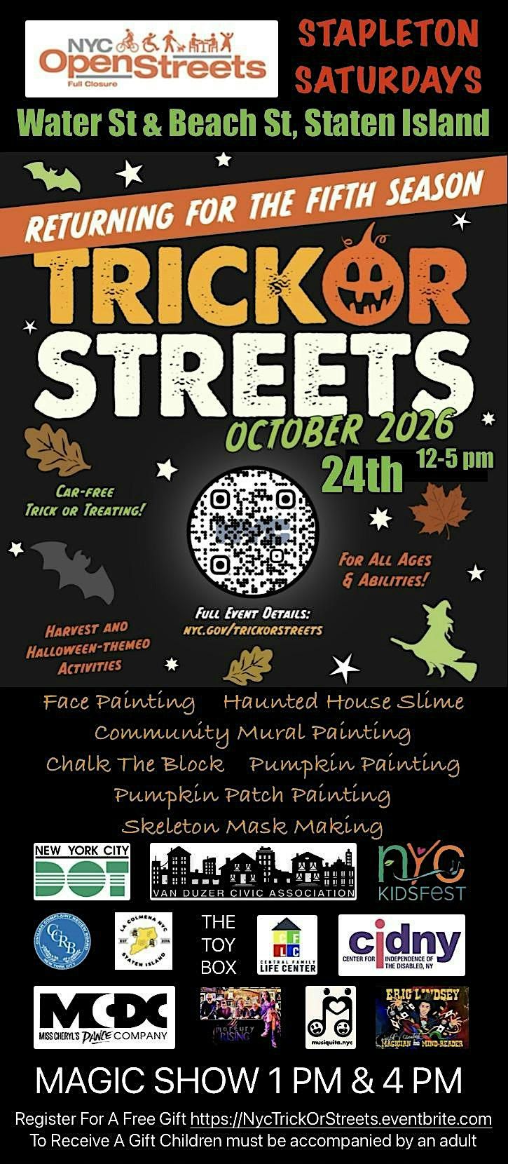 NYC Open Streets “TRICK-OR-STREETS” in Staten Island, Sat Oct 24 | Hunt ...