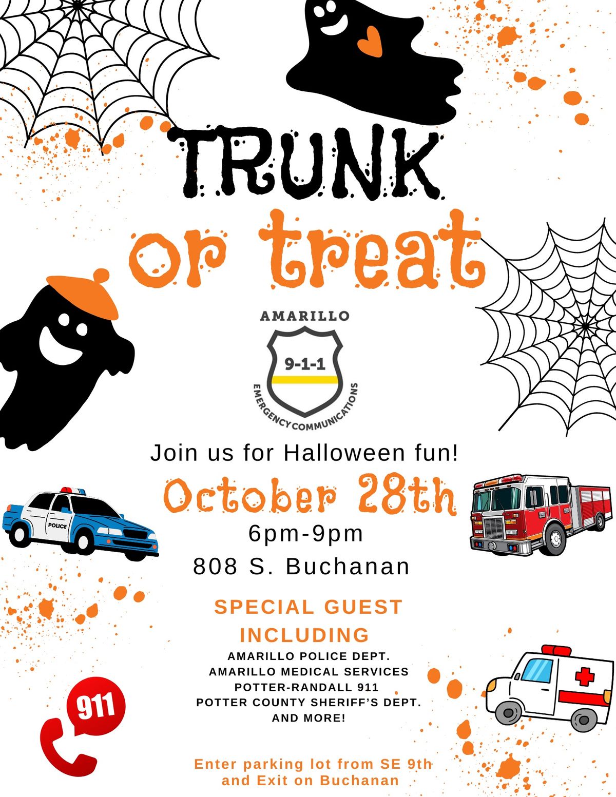 Amarillo 9-1-1 Trunk Or Treat 