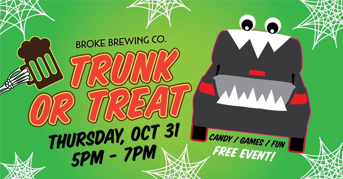 Trunk Or Treat at Broke Brewing Co. (FREE)