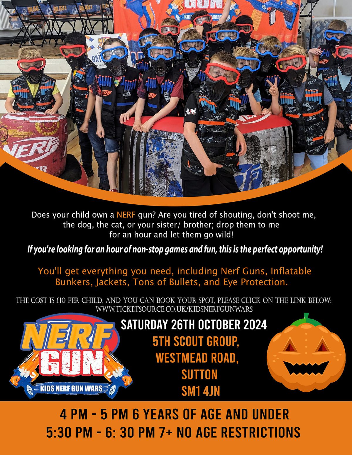 Halloween Nerf Drop in session 