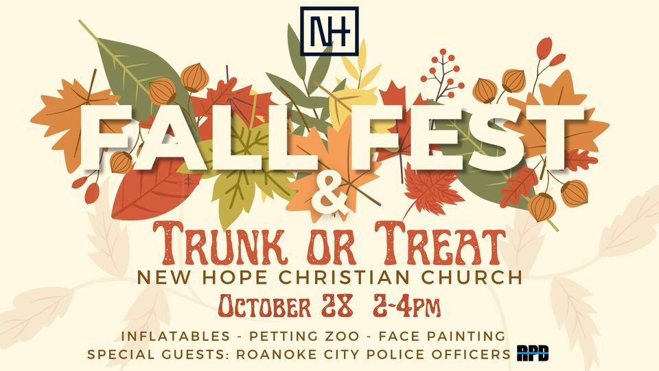 New Hope Fall Fest & Trunk or Treat 4229 Valley Rd SE