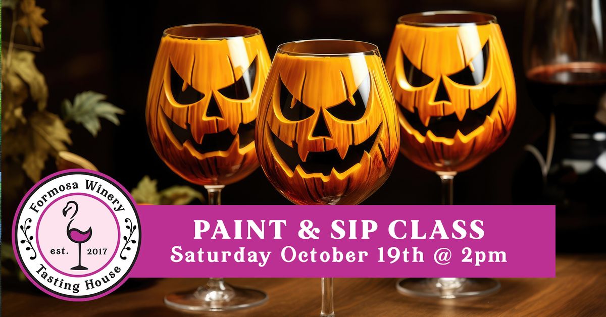 Halloween Themed Paint-A-Glass Class