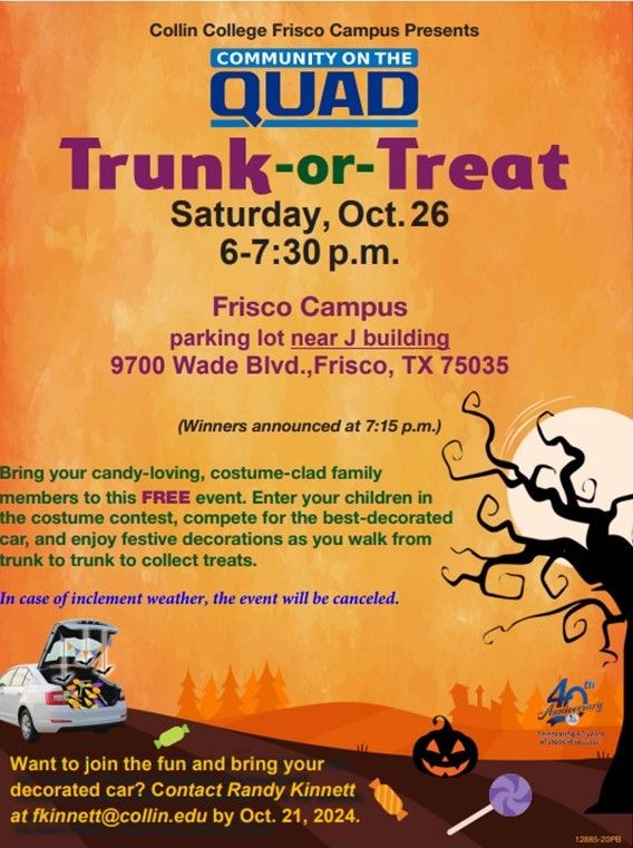 Trunk-Or-Treat at Collin College Frisco Campus