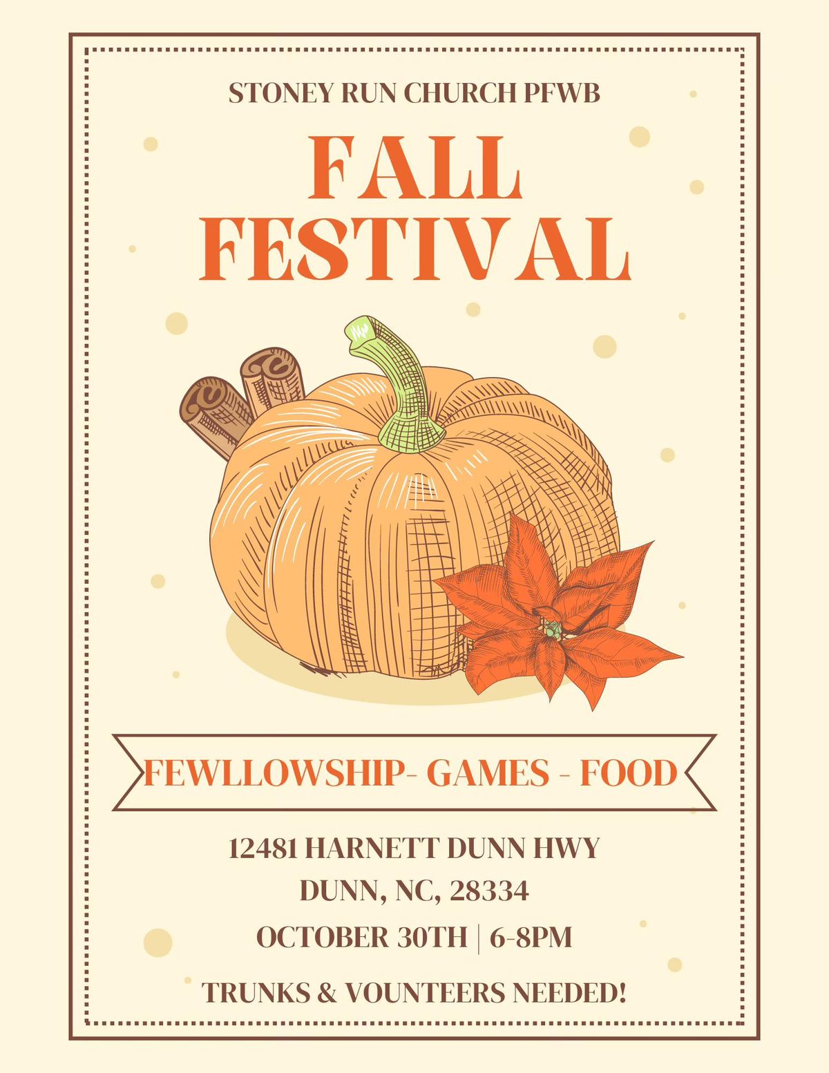 SRC Fall Festival 2024 12481 Hwy, Dunn, NC, United