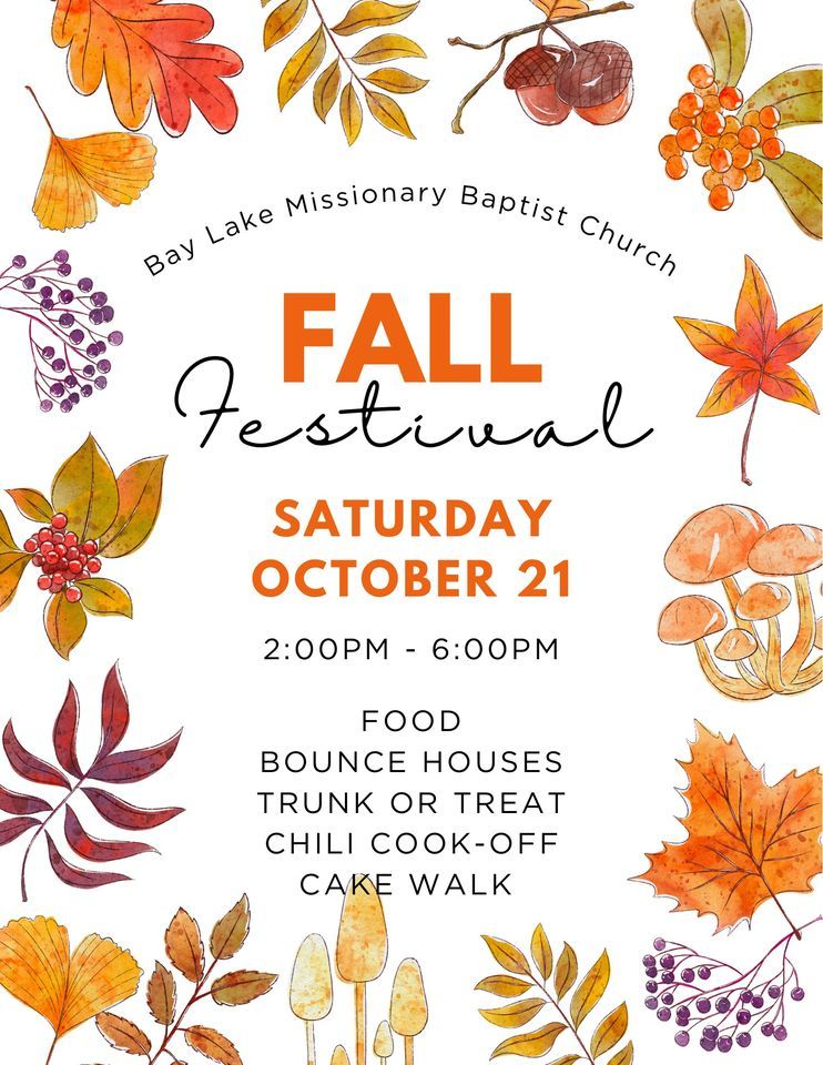 2023 Fall Festival | Bay Lake Missionary Baptist Church, Groveland, FL ...