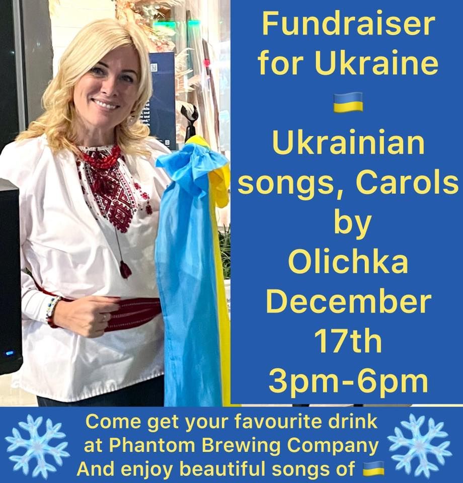 Ukrainian songs by Olichka to Support Ukraine | Phantom Brewing Company,  Hartford, CT | December 17, 2022