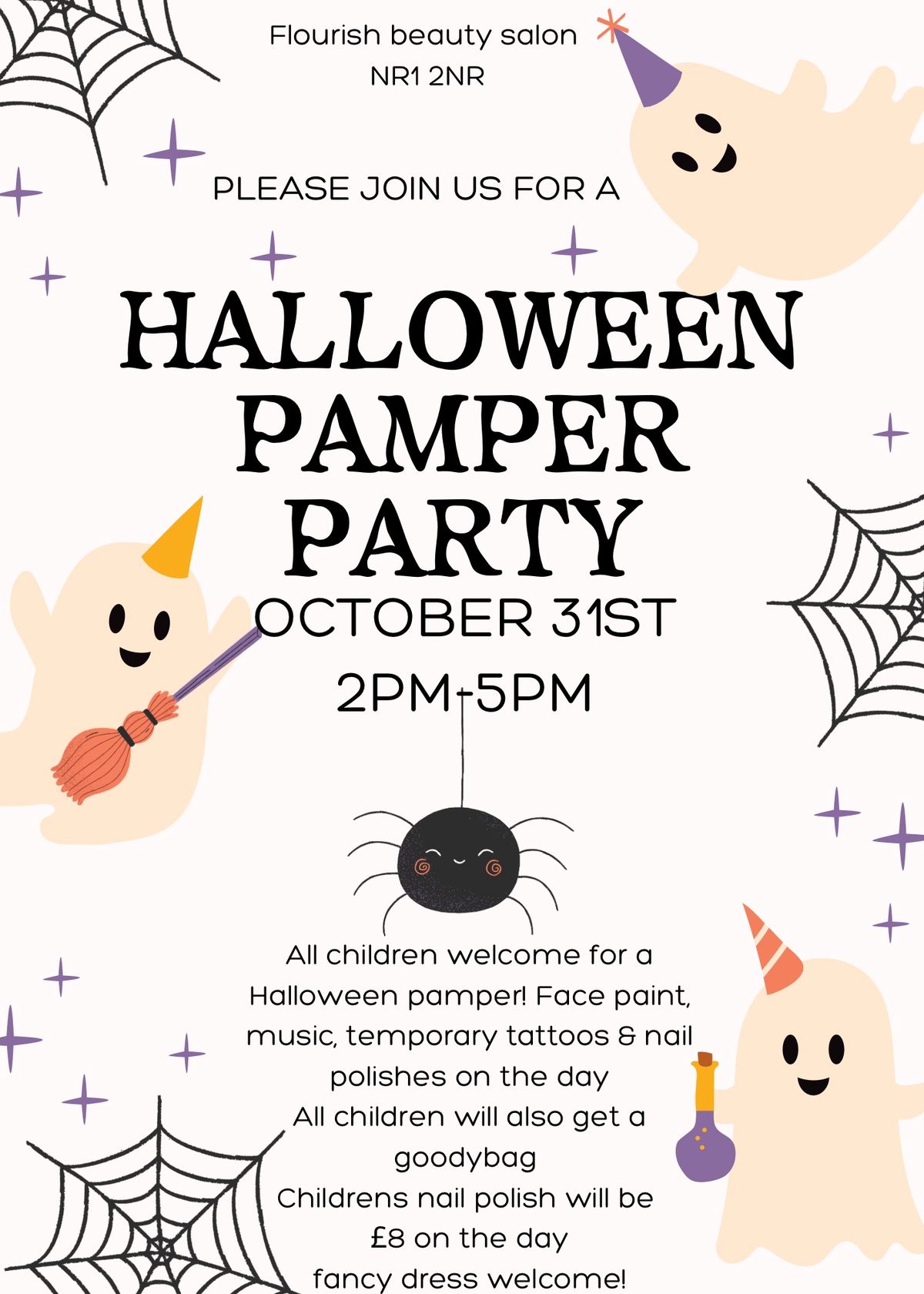 Halloween Pamper Party at Flourish Beauty