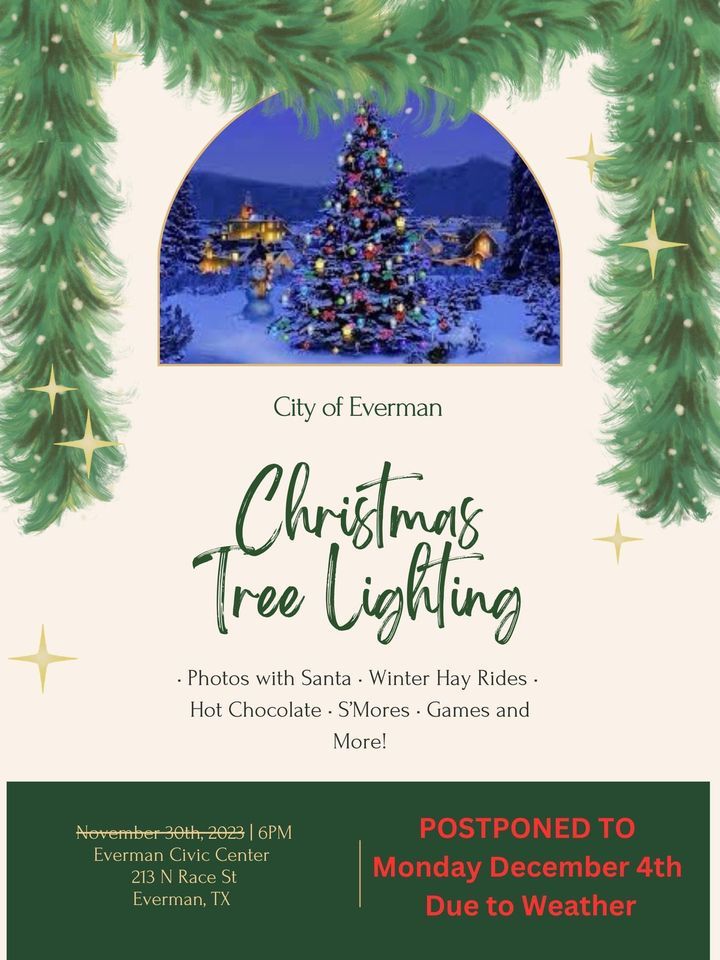 Everman Christmas Tree Lighting Clyde Pittman Park, Fort Worth, TX