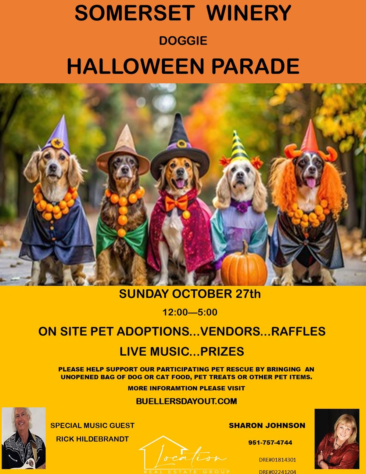 Somerset Winery annual Halloween dog parade and contest