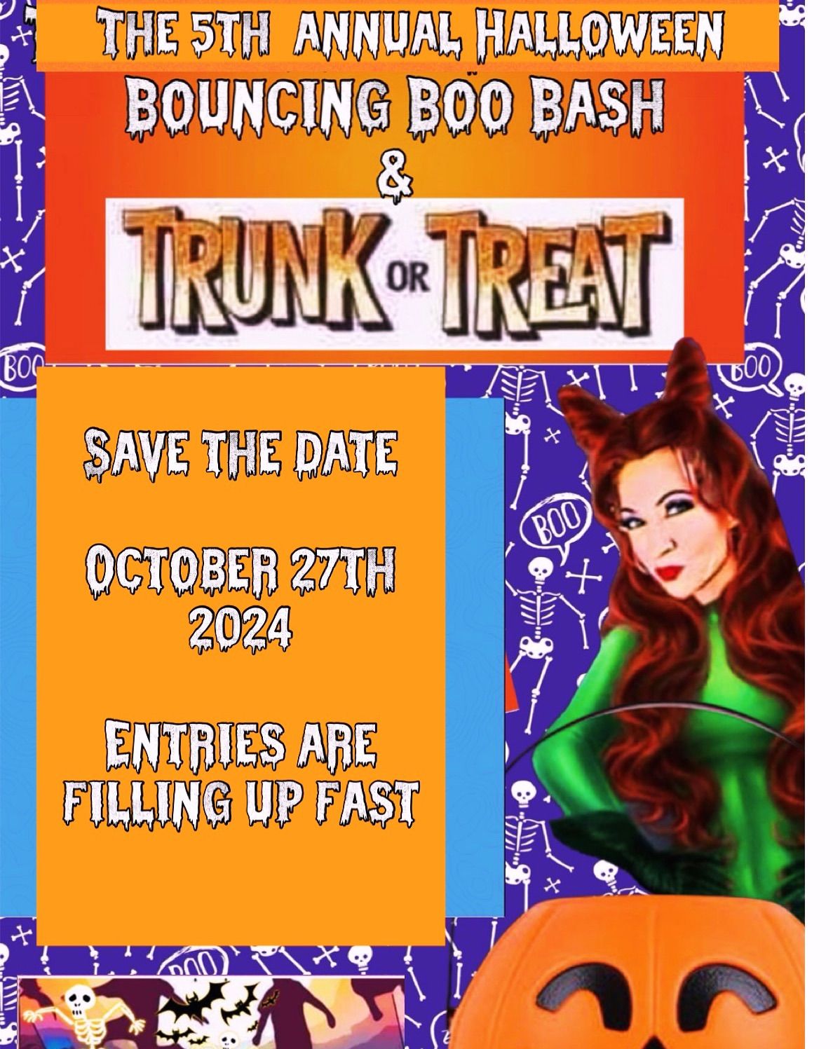 The 5th Annual Halloween Bouncing Boo Bash & Trunk Or Treat for Charity at Skyzone