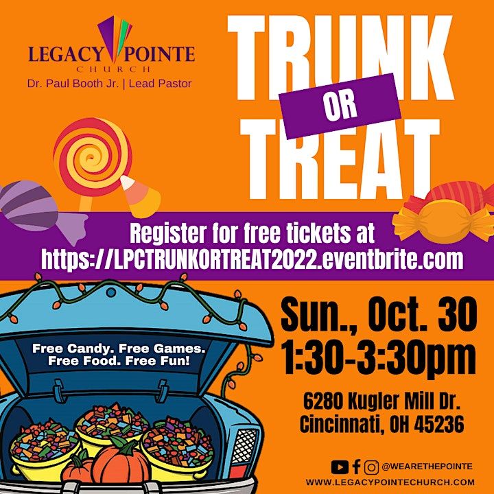 Trunk or Treat 2022 Legacy Pointe Church, Cincinnati, OH October 30