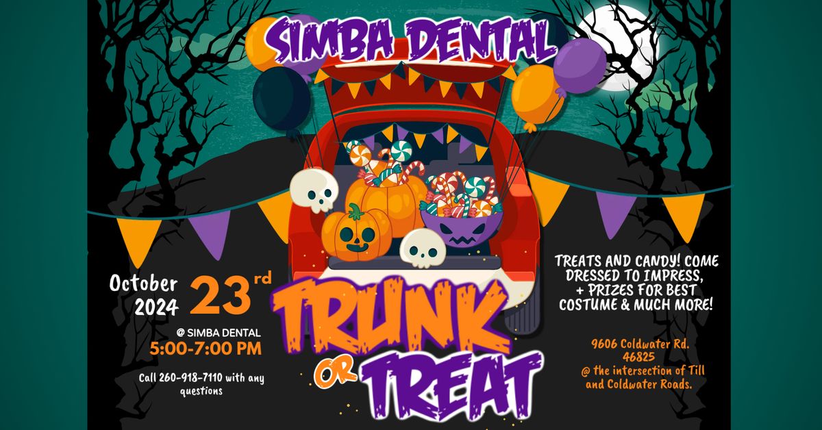 Simba Dental's Spooktacular Trunk -or- Treat!!!