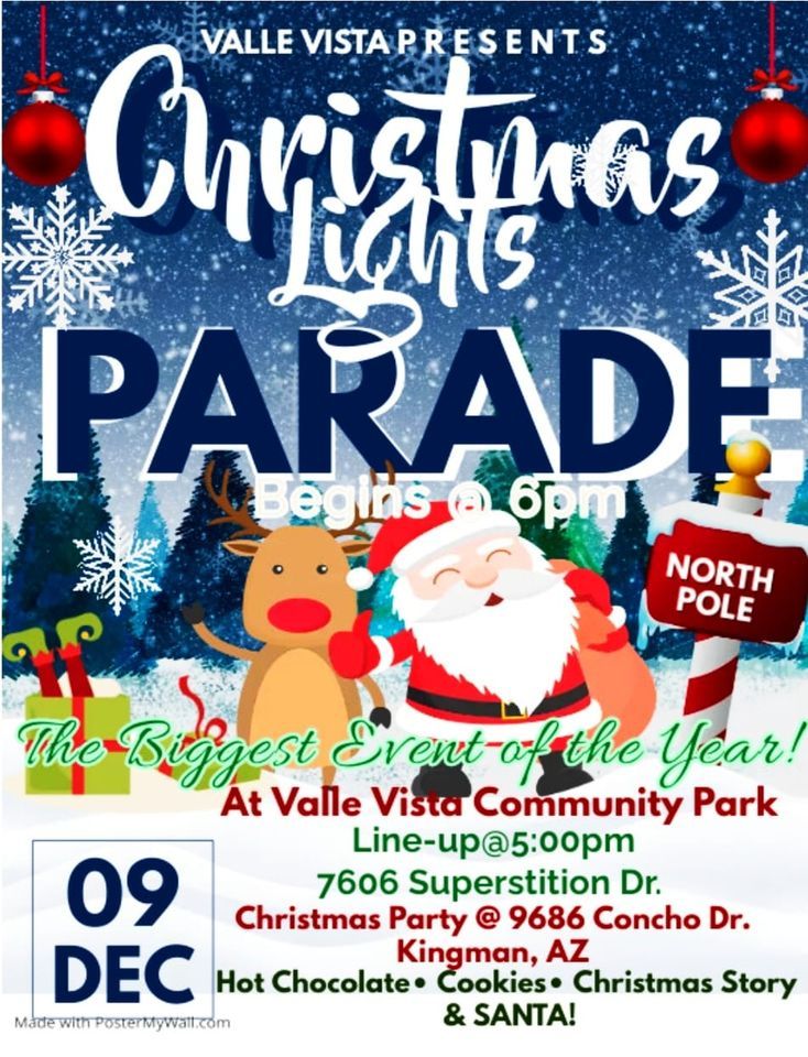 Christmas Lights Parade and Childrens Christmas Party Valle Vista