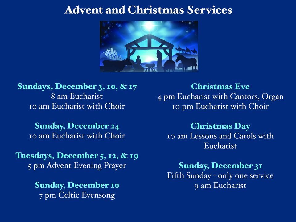 Christmas Eve Services Trinity Episcopal Church, Ashland, OR