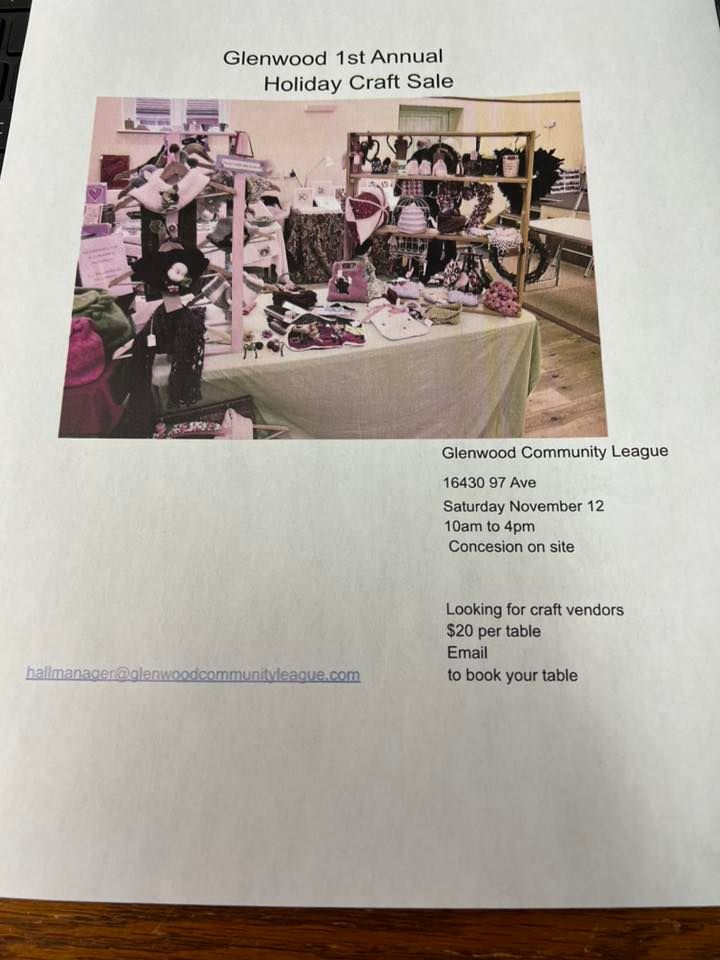 The funk hunters (funk the halls) Glenwood 1st annual Holiday Craft Sale