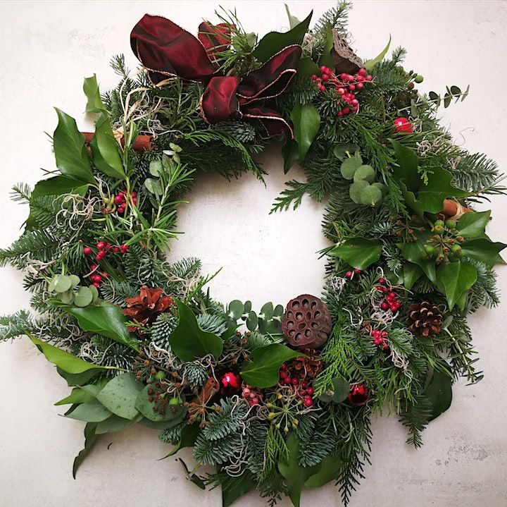 Christmas Wreath Workshop | Battersea Bloem CB4 1BP, Cambridge, EN ...