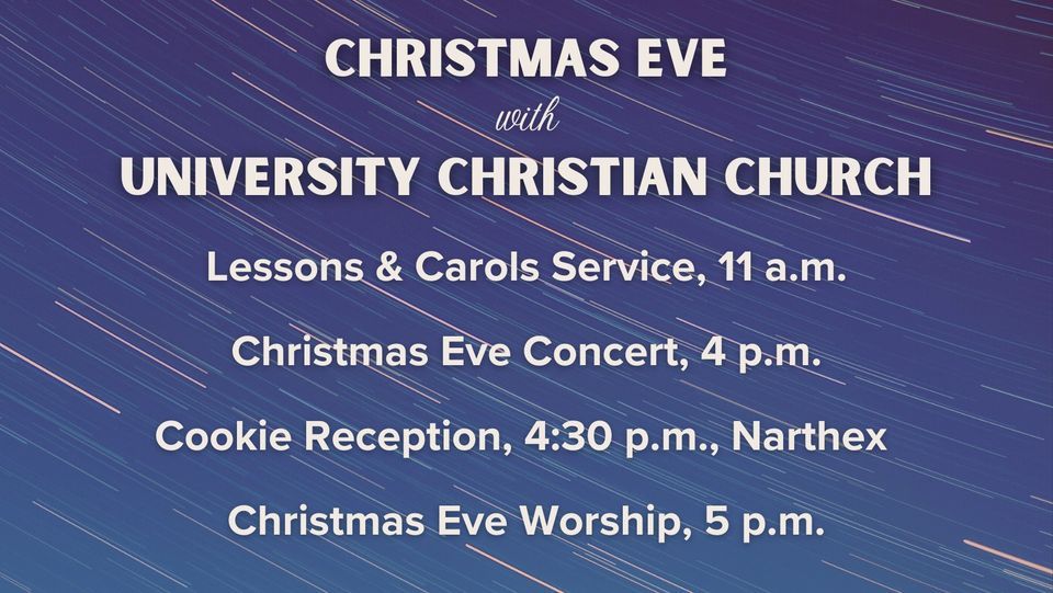 Christmas Eve at UCC University Christian Church Austin, TX