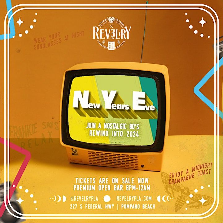 Revelrys Nostalgic 80s Rewind into 2024 New Years Eve Revelry, S