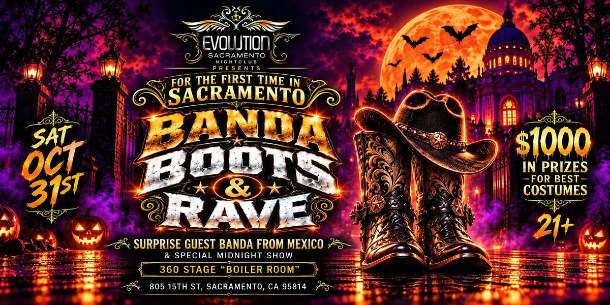 Banda Boots & Rave Halloween Party at Evolution Nightclub