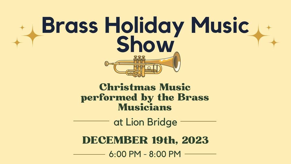 Brass Christmas Music Show Lion Bridge Brewing Company, Robins, IA December 19, 2023